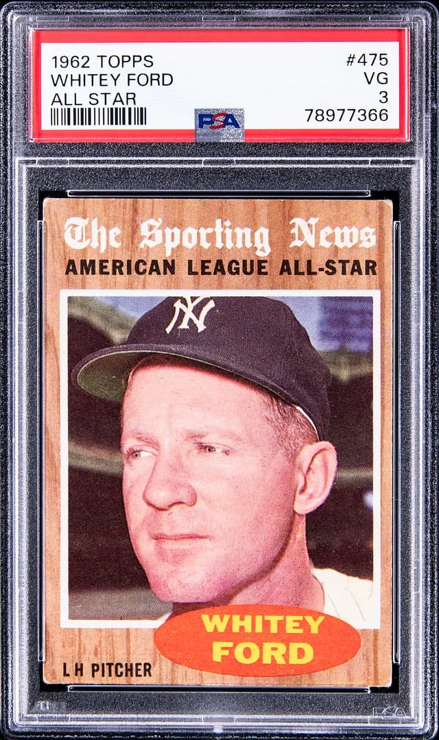 1962 Topps Whitey Ford All-Star #475 card image