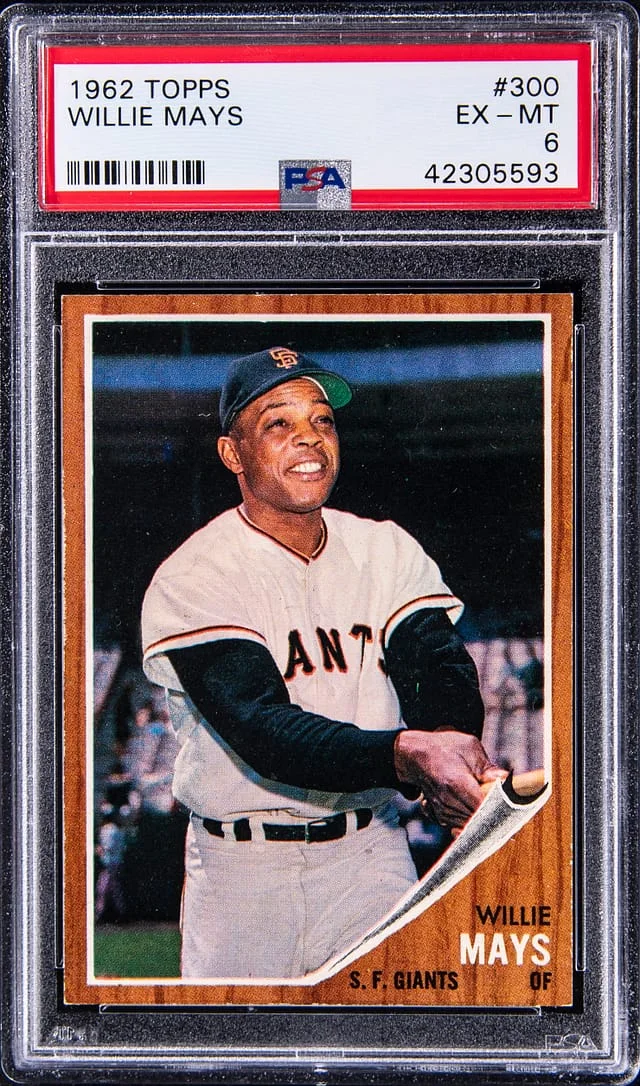 1962 Topps Willie Mays #300 card image