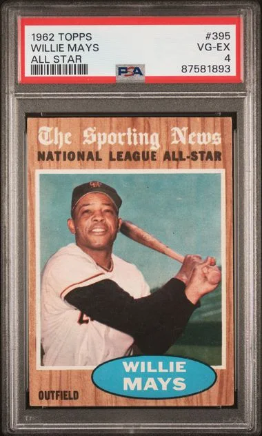 1962 Topps Willie Mays #395 card image