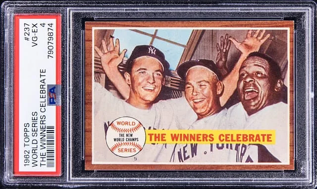 1962 Topps World Series The Winners Celebrate #237 card image
