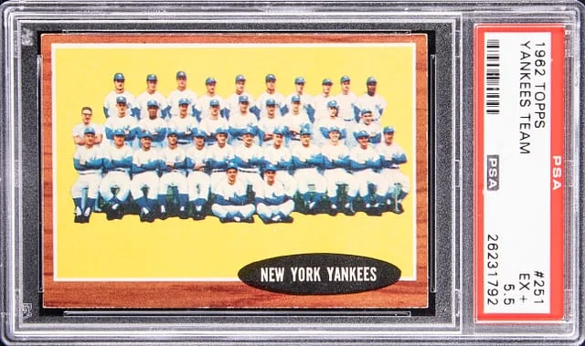 1962 Topps Yankees Team #251 card image
