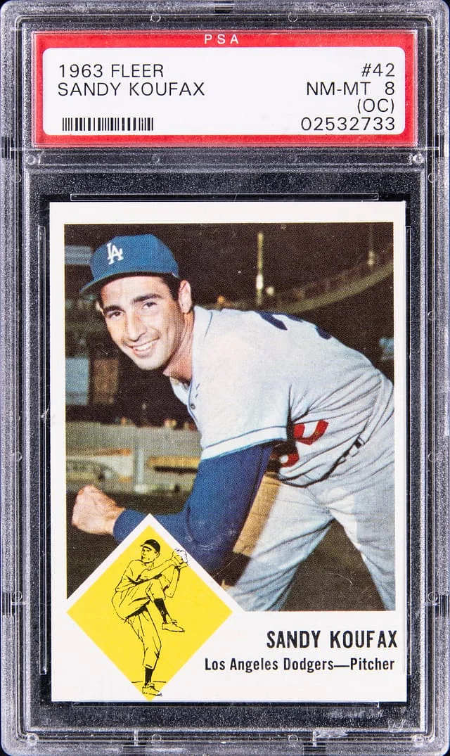 1963-64 Fleer Sandy Koufax #42 card image