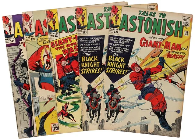 1963-64 Marvel) 5 Books - Raw - Hank Pym Becomes Giant-Man, Appearance of Human Top, Later Becomes Whirlwind - Includes Duplicate Copy of Issue #52 #1st card image