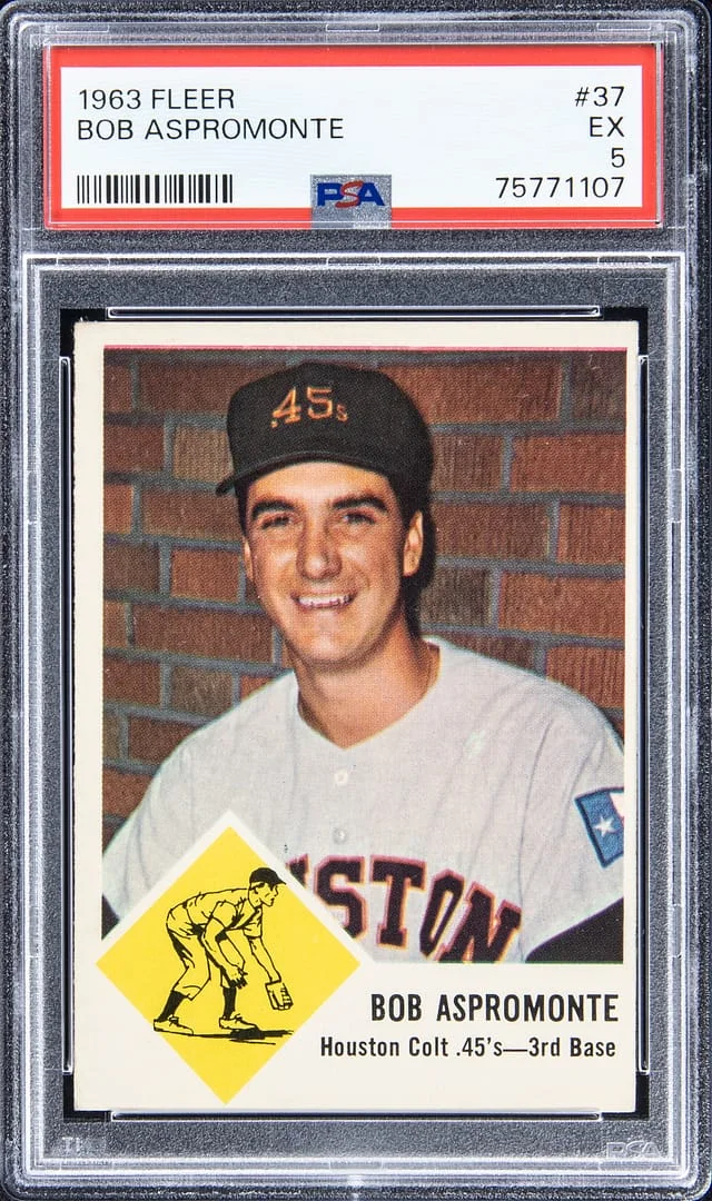 1963 Fleer Bob Aspromonte #37 card image