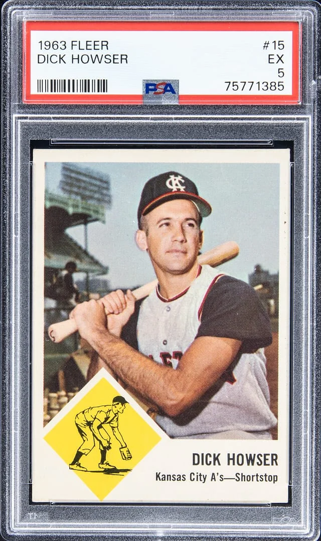 1963 Fleer Dick Howser #15 card image