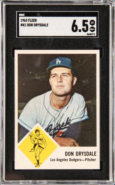 1963 Fleer Don Drysdale #41 card image