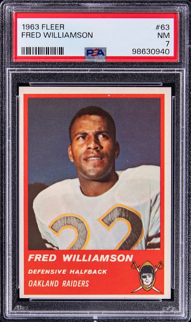 1963 Fleer Fred Williamson #63 card image