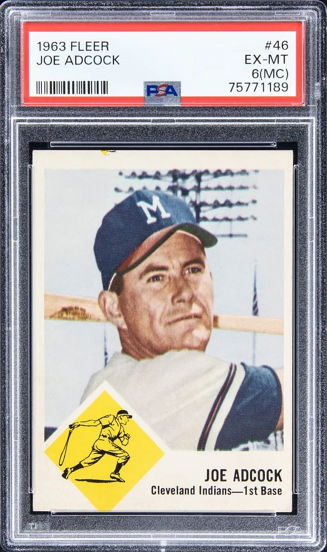 1963 Fleer Joe Adcock #46 card image