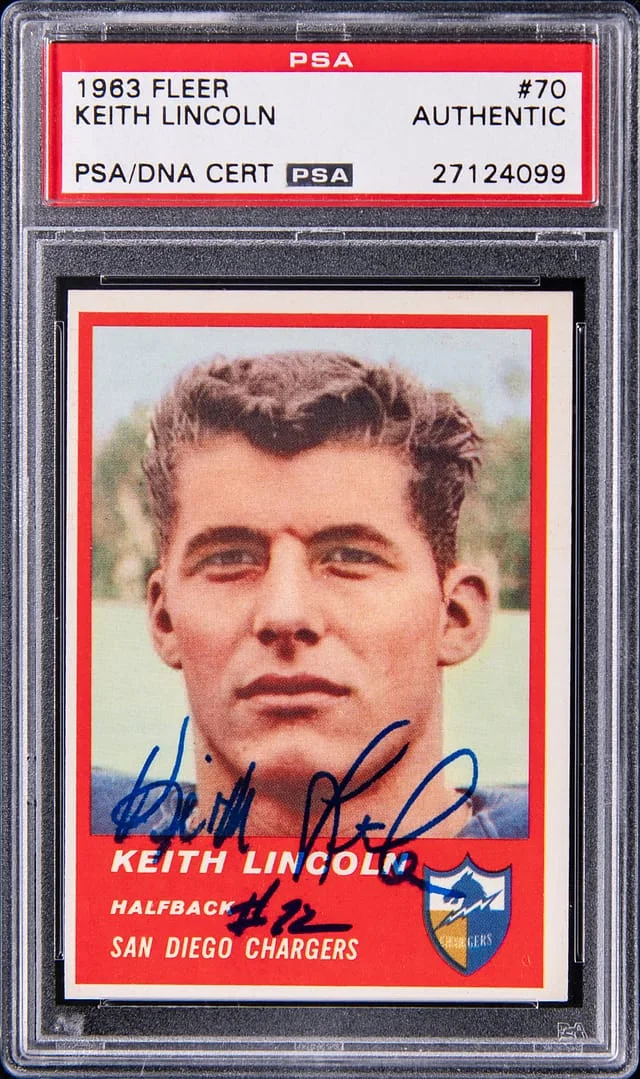 1963 Fleer Keith Lincoln #70 card image
