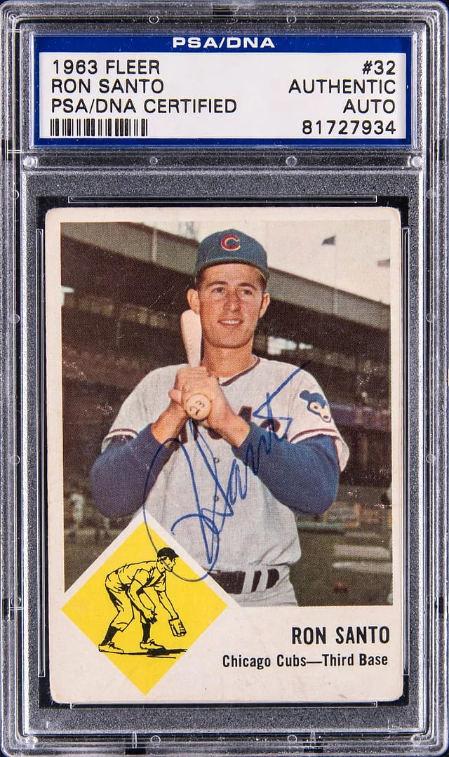 1963 Fleer Ron Santo #32 card image