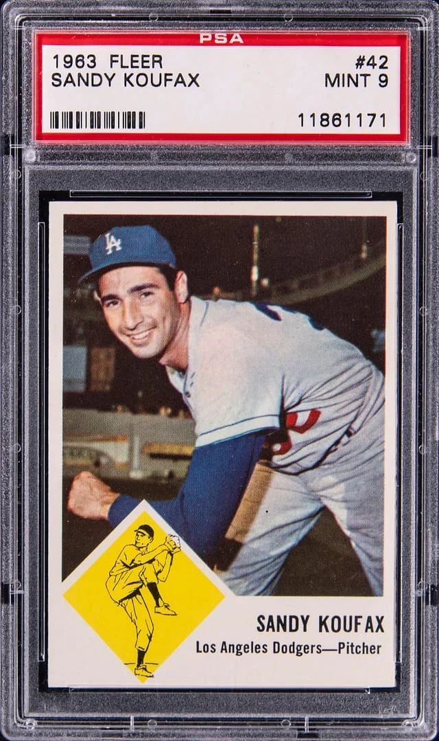 1963 Fleer Sandy Koufax #42 card image