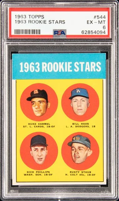 1963 Topps 1963 Stars #544 card image
