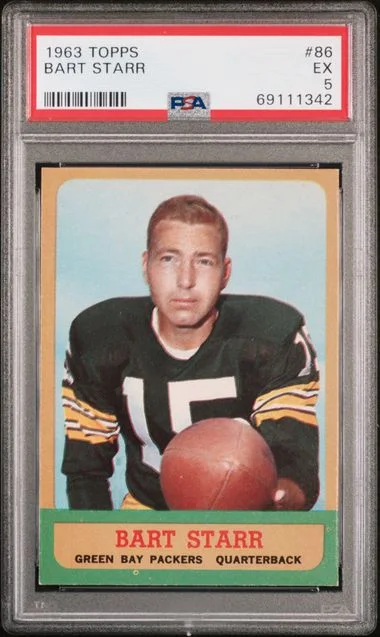 1963 Topps Bart Starr #86 card image