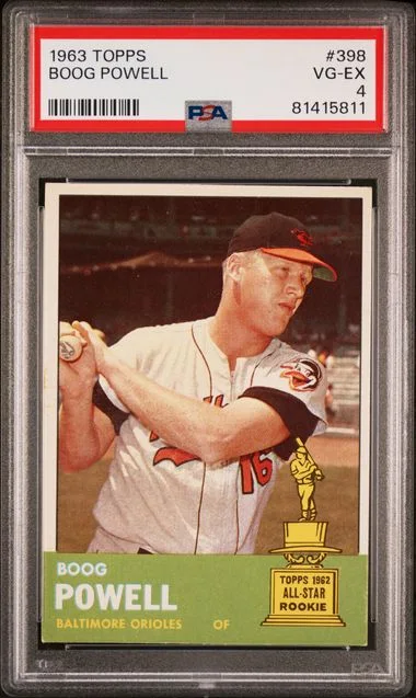 1963 Topps Boog Powell #398 card image