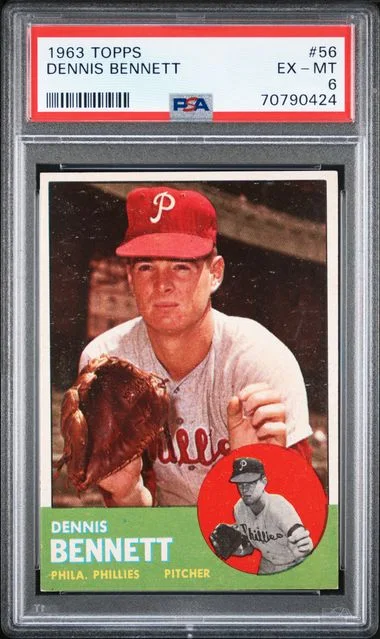 1963 Topps Dennis Bennett #56 card image