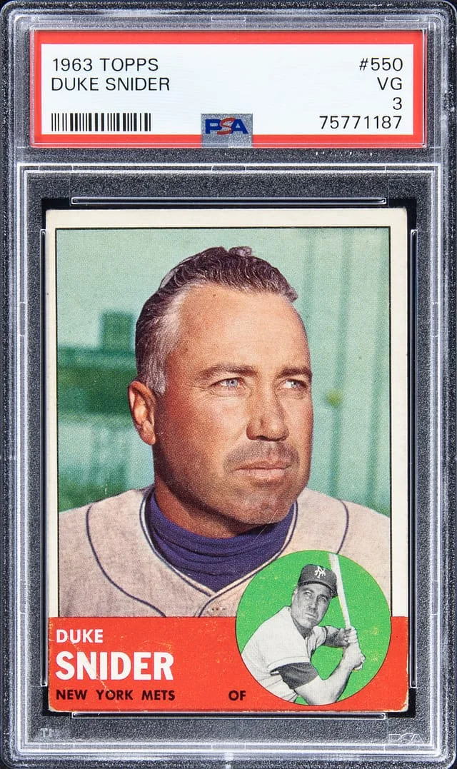 1963 Topps Duke Snider #550 card image