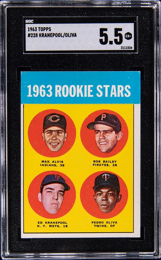 1963 Topps Ed Kranepool/Pedro Oliva #228 card image