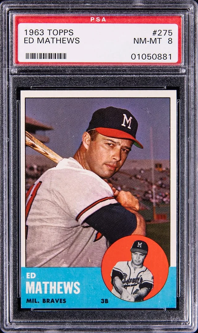 1963 Topps Ed Mathews #275 card image
