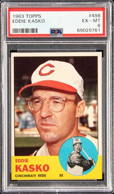 1963 Topps Eddie Kasko #498 card image