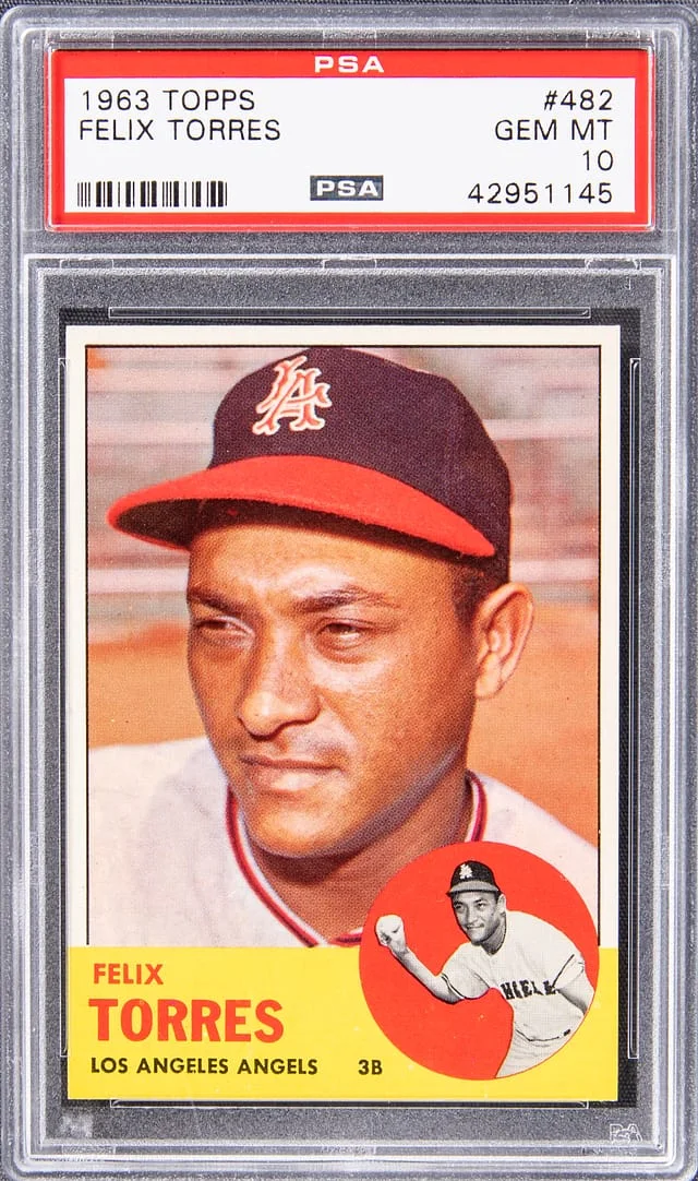 1963 Topps Felix Torres #482 card image