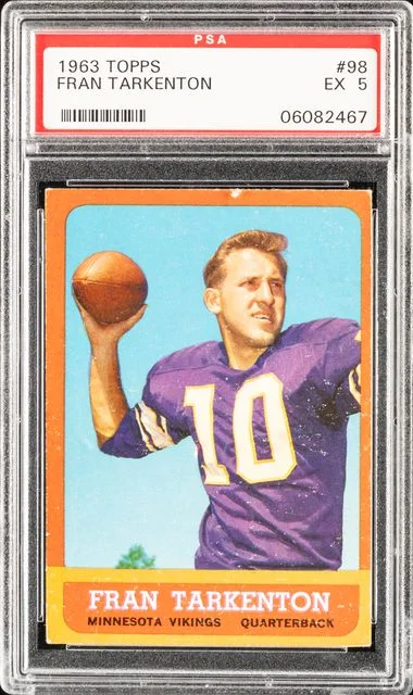 1963 Topps Fran Tarkenton #98 card image