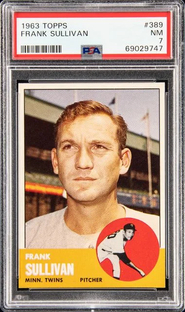 1963 Topps Frank Sullivan #389 card image