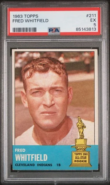 1963 Topps Fred Whitfield #211 card image