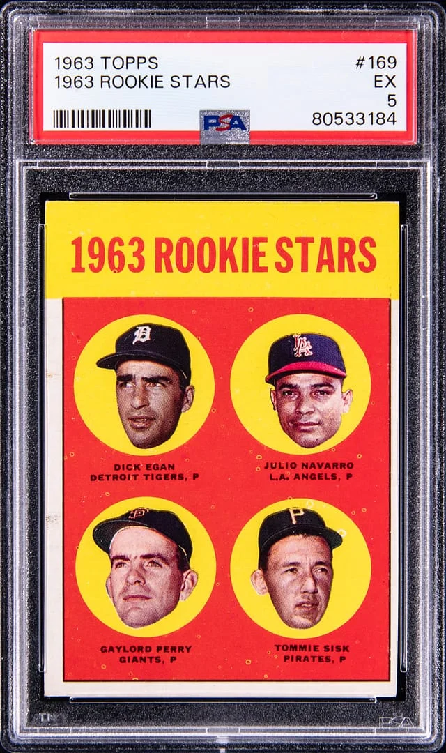 1963 Topps Gaylord Perry Stars #169 card image