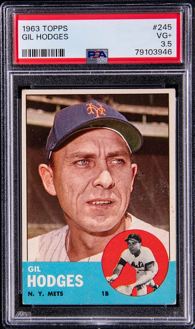 1963 Topps Gil Hodges #245 card image