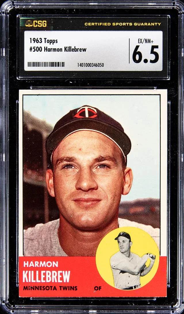 1963 Topps Harmon Killebrew #500 card image
