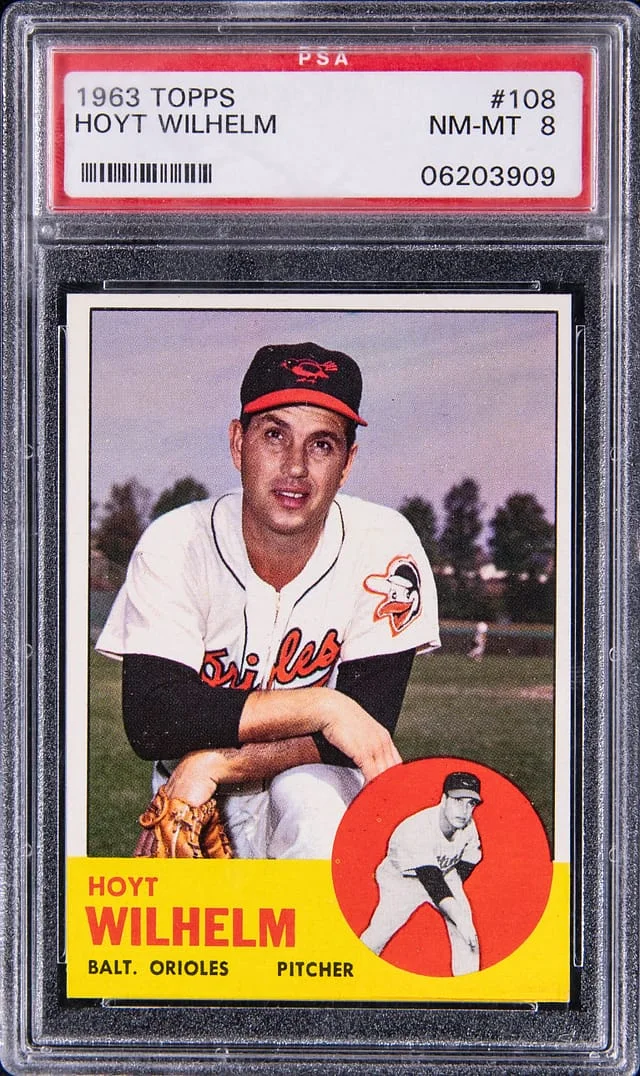 1963 Topps Hoyt Wilhelm #108 card image