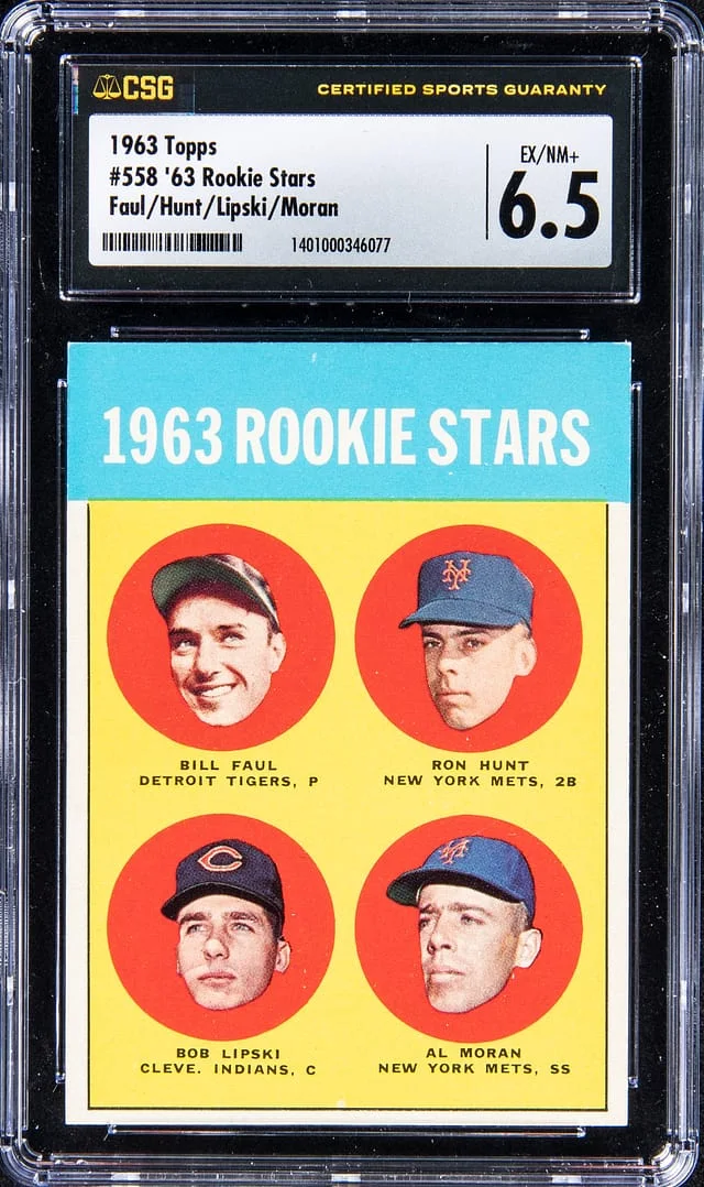 1963 Topps Hunt/Faul/Lipski/Moran Stars #558 card image