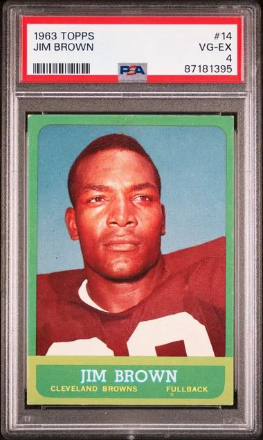 1963 Topps Jim Brown #14 card image