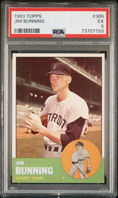 1963 Topps Jim Bunning #365 card image