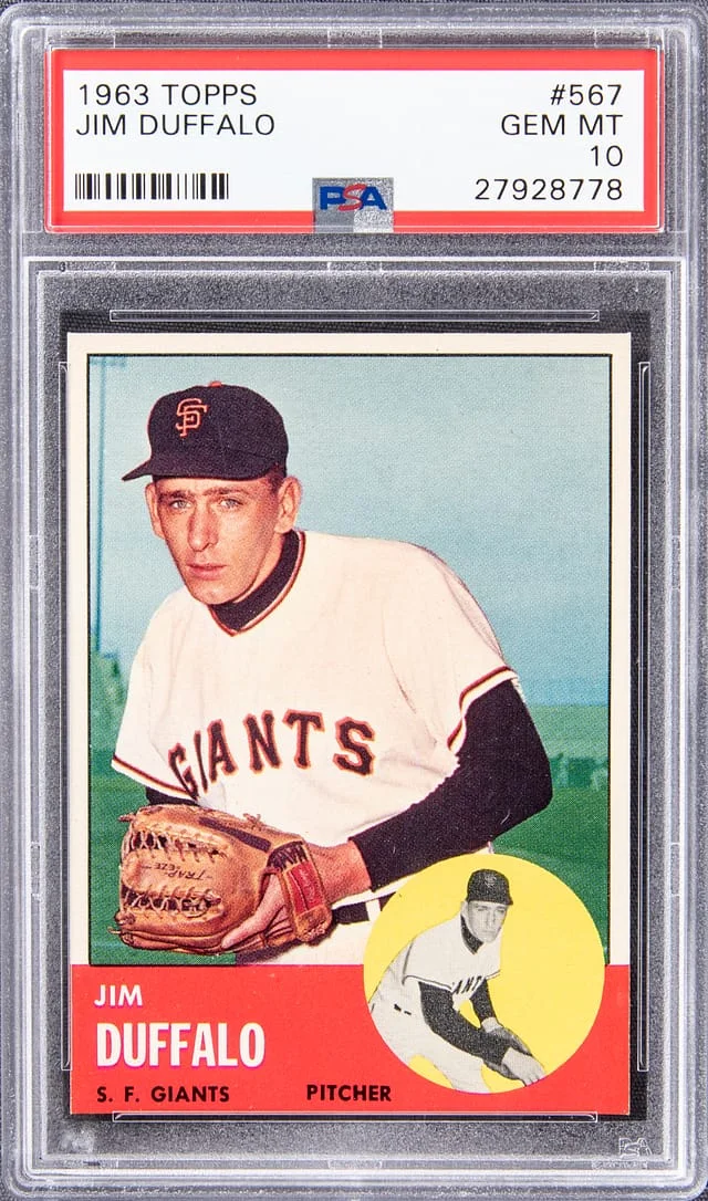 1963 Topps Jim Duffalo #567 card image
