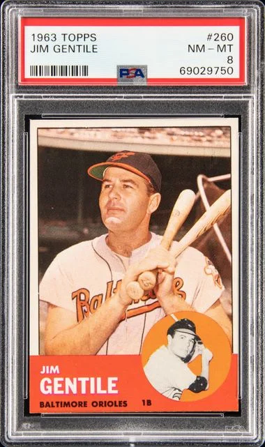 1963 Topps Jim Gentile #260 card image
