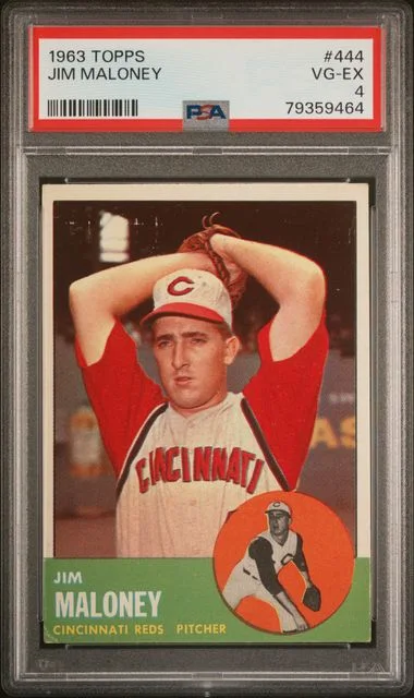 1963 Topps Jim Maloney #444 card image