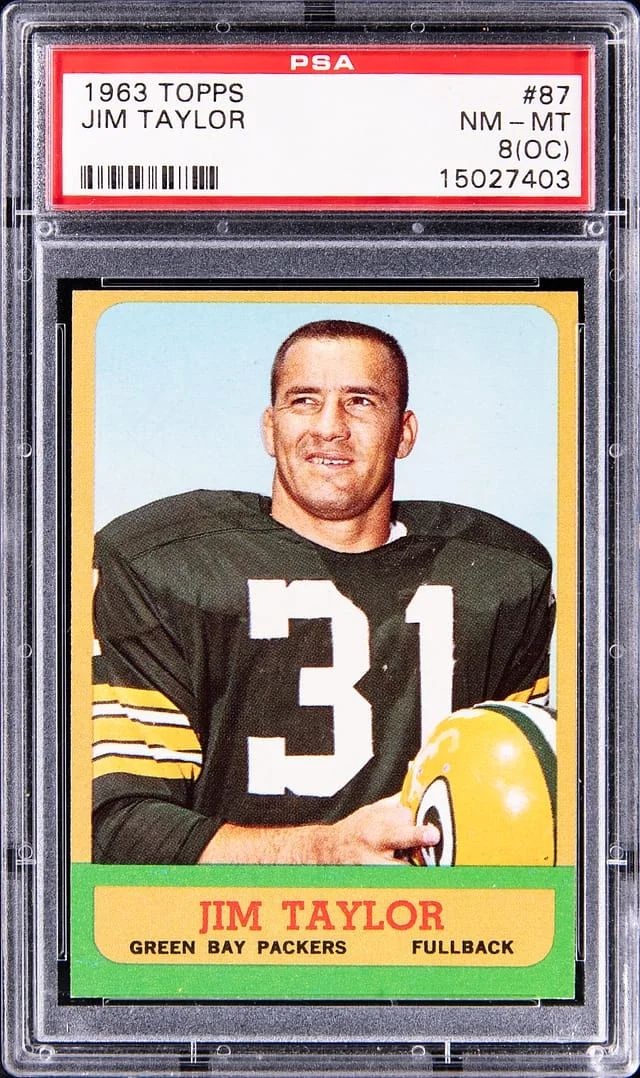 1963 Topps Jim Taylor #87 card image