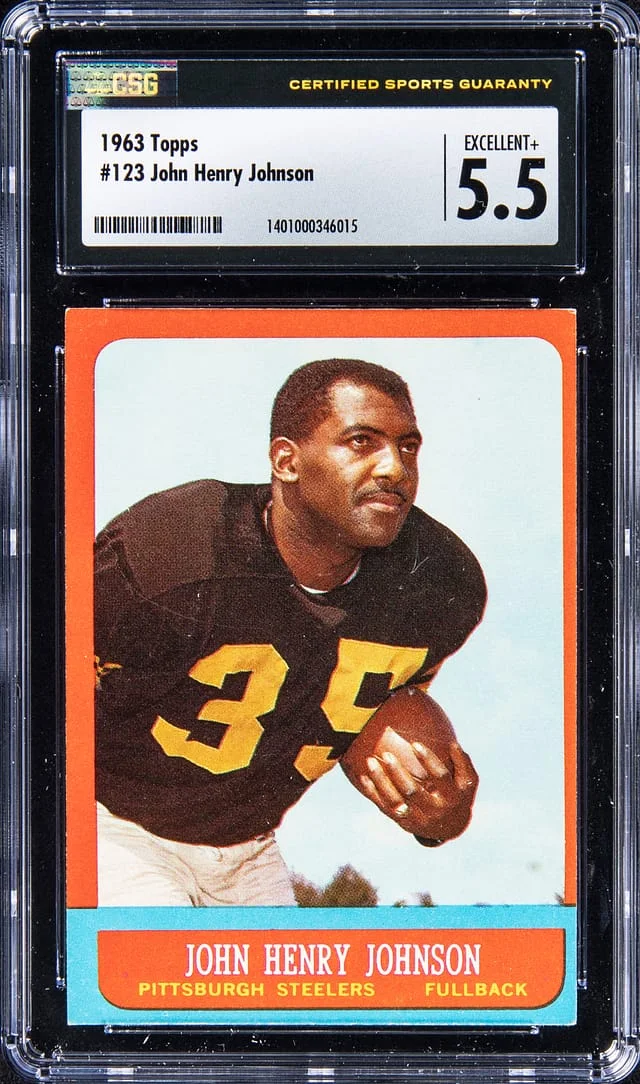 1963 Topps John Henry Johnson #123 card image
