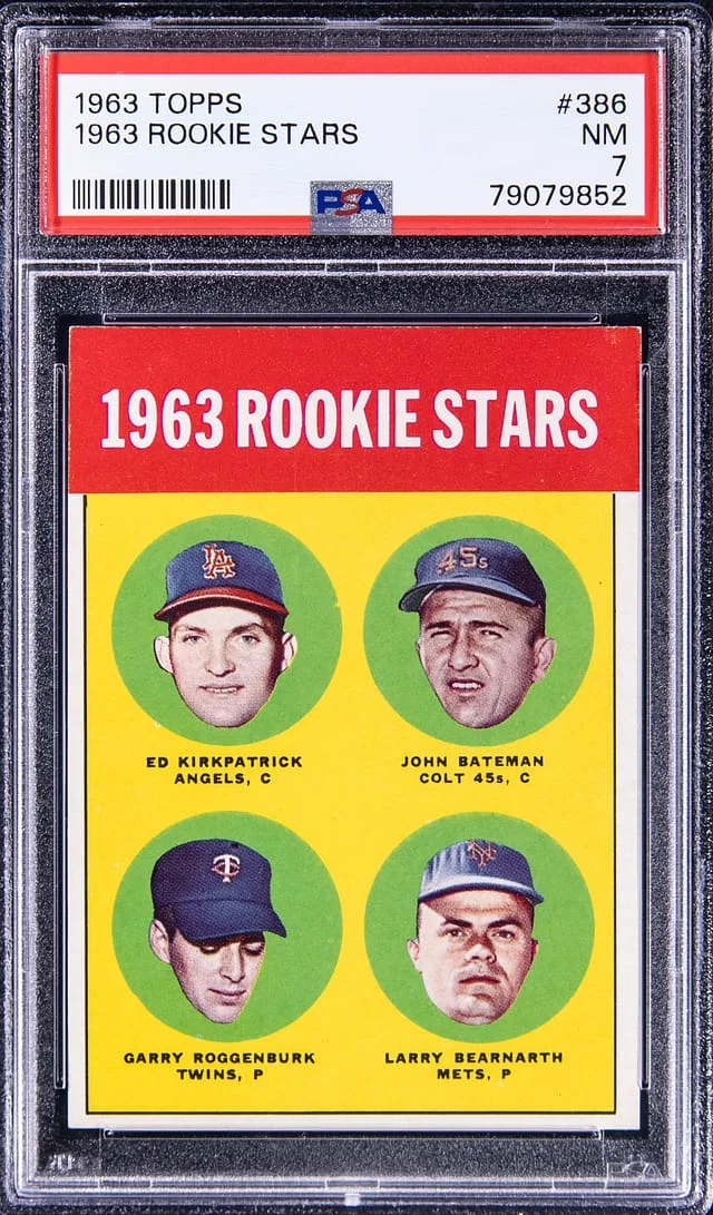 1963 Topps Kirkpatrick/Bateman/Rogenburk/Bearnarth Stars #386 card image