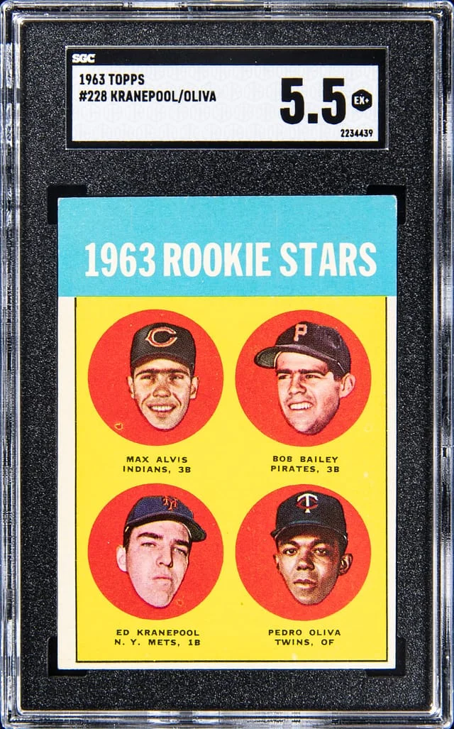 1963 Topps Kranepool/Oliva #228 card image
