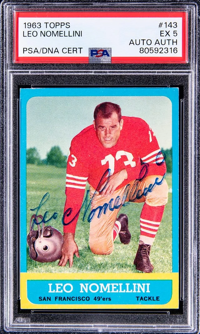 1963 Topps Leo Nomellini #143 card image