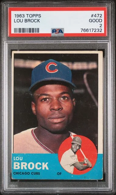 1963 Topps Lou Brock #472 card image