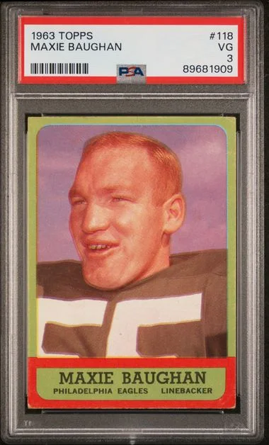 1963 Topps Maxie Baughan #118 card image