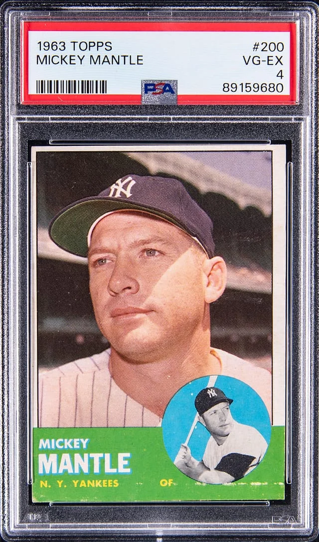 1963 Topps Mickey Mantle #200 card image