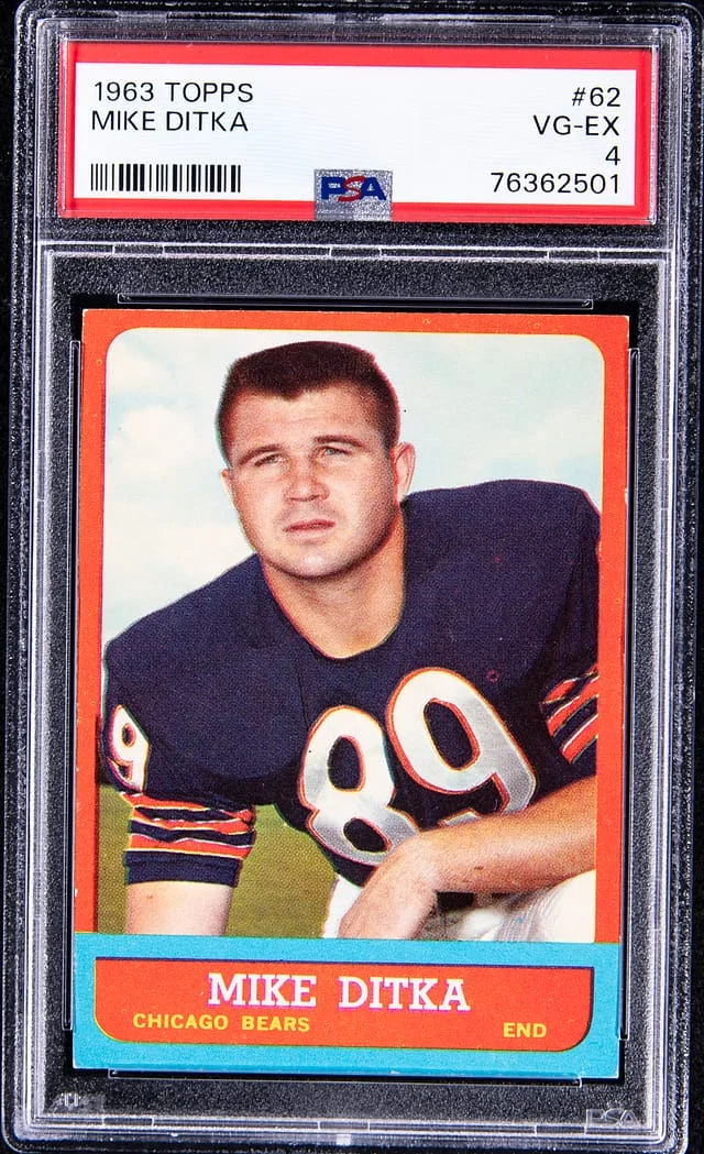 1963 Topps Mike Ditka #62 card image