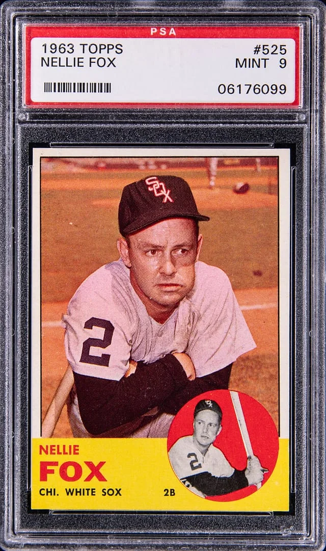 1963 Topps Nellie Fox #525 card image
