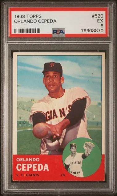 1963 Topps Orlando Cepeda #520 card image