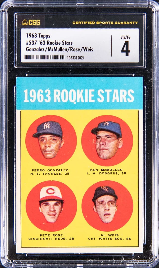 1963 Topps Pete Rose Stars #537 card image