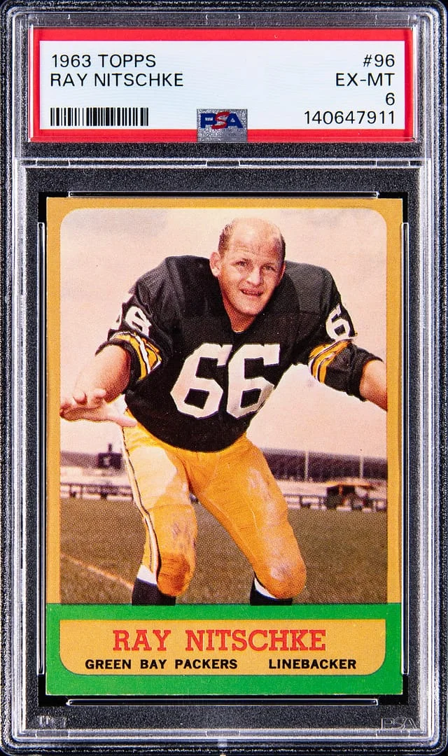 1963 Topps Ray Nitschke #96 card image